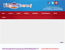 Tablet Screenshot of kidzkarousel.com